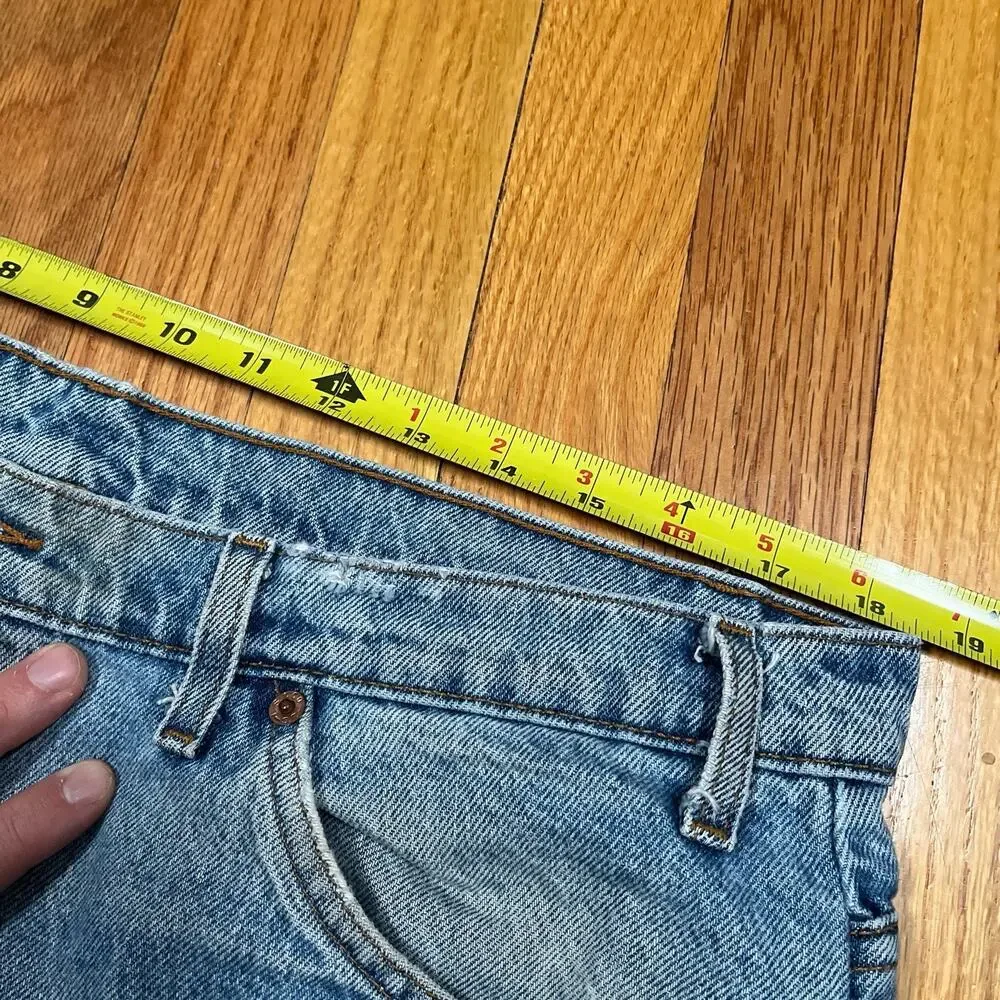 VTG 90s Levi's 550 Orange Tab Jeans Mens 37x30 Relaxed Fit Tapered Wear Distress